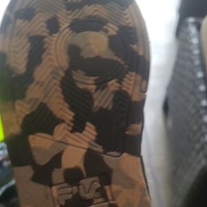 one 5 one Black and Tan Sneakers with Durable Sole